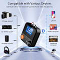 Miniatyrbillede 3 af 5: Bluetooth 5.2-adapter til bil, 2-i-1 Bluetooth-lydtransceiver