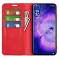 Pikkukuva 4 / 5: Oppo Find X5:lle magneettinen automaattisesti sulkeutuva nahkainen lompakko-puhelinote, ihon tuntuma
