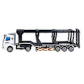 Miniatyrbilde 2 av 5: 1:48 Trekk Tilbake Containerbil Leketøy Semitrailer Tung Lastebil ABS Transport Lastebil Leketøy med Åpningsbar Bakdør for Barn 512 4 Flat Head