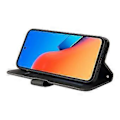 Miniatyrbillede 3 af 5: For Xiaomi Redmi 12 4G Skin-touch PU Læderetui med Prægede Linjer Stativ Tegnebog Telefon Cover (Style A)