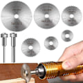 Pikkukuva 2 / 5: 7 osan Mini HSS-pyöreäsaha-teräsetti Dremel-työkalulle metallille