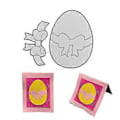 Miniatyrbillede 2 af 5: Påskeæg med båndsløjfe metal skæreforme stencil DIY scrapbogs-embossing værktøj papirkort album skabelon form