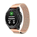 Miniatyrbillede 1 af 5: Til Garmin Fenix 5X Rustfrit Stål Metal Urrem (Rosaguld)