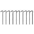 Miniatyrbilde 2 av 5: 18cm Sekskantet Albue Teltplugger med 10-Dels Vindtett Ergonomisk Håndtak Teltplugg for Teltinstallasjon (Svart)