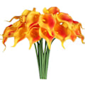 Miniatyrbillede 1 af 4: 20 stk. Kunstige Calla Lily Falske Hvide Blomster Bryllupsbuket