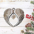 Miniatyrbillede 3 af 5: Mindefløj Ornament Julepynt En del af mit hjerte er i himlen Ornament Juletræ Hængende