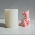 Miniatyrbillede 4 af 5: Fransk Kamphund Kage Chokoladekage Fondantform DIY Bagning Manuel Lysform Fødevaregodkendt Silikone Fondantform (Style3)