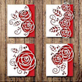 Miniatyrbillede 5 af 5: Roseblomst Metal Skæreforme Stencil DIY Scrapbooking Album Papirkort Skabelon Form Prægning Håndværk Dekoration (MH372)