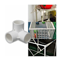 Miniatyrbillede 2 af 4: 3-vejs PVC-fitting, PVC-rørforbindelser, tredimensionelt fitting