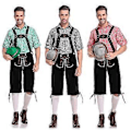 Pikkukuva 4 / 5: Mr. Oktoberfest -asu - Aikuisten suuri - InCharacter Baijerilainen mies aikuisten asu (L Punainen)