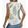 Miniatyrbillede 4 af 5: Dame Sexet V-Hals Tanktoppe Sommer Flæse-Toppe Afslappede Cami Skjorter Bluser Tunika Top Løs Behagelig-Bluse T-shirts Sort S(S Sort)