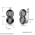 Miniatyrbillede 2 af 5: Sølv Ørestik Cubic Zirconia Smykker Stud Ørestik