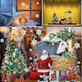 Miniatyrbilde 5 av 5: Juleveggklistremerker Julenissen Klistremerker Juledekorasjon