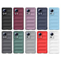Miniatyrbillede 2 af 5: TPU + Flannel Telefonhus til Xiaomi 13 Lite (Sort)