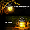 Miniatyrbild 2 av 5: Uppladdningsbar Camping Lykta, USB C Uppladdningsbar LED Retro C