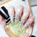 Miniatyrbild 3 av 5: Färgglada 3D Akrylrosblommor Nagelcharms Mix Guldmetallkulor Pärlor Blomma Kawaii 3D Rosblommor Nagelcharms för Naglar Konst Tillbehör Leveranser DI
