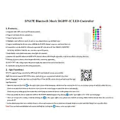 Miniatyrbild 2 av 5: SP617E SK6812 RGBW Bluetooth Musikstyrenhet Inbyggd Mikrofon LED-Ljusremsa Styrenhet WS2814 TM1824