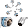 Miniatyrbillede 4 af 5: Barb Fittings PCS Vandkølet 2 Kontakt G1/4 Han Gevind Forbindelse