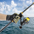 Miniatyrbillede 5 af 5: Fiskehandsker med 3 blottede fingre til mænd og kvinder - Vandtætte, skridsikre, vindtætte, åndbare