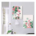 Miniatyrbild 4 av 5: Wekity Flamingos i naturen väggkonst canvas print poster, enkel mode akvarellkonst ritning dekoration för hem vardagsrum sovrum kontor och barn