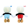 Pikkukuva 2 / 5: 9,8 tuuman Cuphead ja Mugman -pehmolelut, seikkailun Mecup ja Brocup Sof