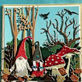 Miniatyrbilde 2 av 5: Søt ansiktsløs dukke for metallstans for juleklippestanser Stencil DIY Scrapboo