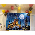 Pikkukuva 4 / 5: Halloween-tausta, taikalinna, velho, koulu, yö, kuu, Ch
