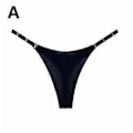 Pikkukuva 1 / 5: Naisten Fitness Alushousut Stringit Matala Vyötärö Saumattomat Stringit G String Urheilu (M musta)