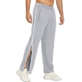 Miniatyrbilde 1 av 5: Herre Sweatpants med Midje, Elastisk Livvidde, Lommer, Fargesammensetning, Vid Ben, Sideglidelås, Rivbare Basketballerbukser (3XL Lys Grå)