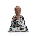 Miniatyrbillede 1 af 5: 11,5 cm Buddha Figurine Have Solarlys i Haven Siddende Buddha Statue Z