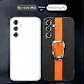 Miniatyrbild 4 av 5: KADEM Fodral för Samsung Galaxy S23 FE Väl skyddat PU-läder+TPU+Akryl Telefonfodral (Stil C)