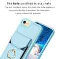 Pikkukuva 3 / 5: Organ Card Bag -puhelimen kuori iPhone SE 2022 / 2020 / 8 / 7 (Sininen)