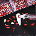Miniatyrbild 3 av 5: Nagelstenar Kit, Nagelsmycken Dekorationer med Vaxpenna Platta AB Stenar Kit DIY Hantverk Ädelstenar för Naglar, Skor, Kläder, Smycken (600 Röda Diam