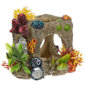 Miniatyrbillede 1 af 5: Décor pour Aquarium en Polyrésine Cube Habitat Taille S 10 x 11