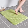 Pikkukuva 1 / 4: Kylpyhuoneen Matto Paksu Koralli Fleece, Hidas Palautuva Imeytyvä Lattiamatto, Liukumaton Matto, Ovi Matto Kotikäyttöön (Timantti Vihreä, 50*120cm)