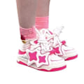 Miniatyrbillede 1 af 5: Dames Slip-On Mule Sneaker Snørebånd Slip-On Åben Bag Mule Tourguide Mule Dopamin Sommersandaler (38 Hvid Pink)