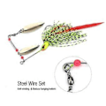 Pikkukuva 2 / 5: Kalastuslukit Terminator Spinning Bait Lot Buzz Baits hameilla Kalastustarvike