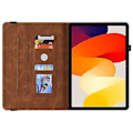 Miniatyrbillede 3 af 5: Læder Tablet Etui Til Xiaomi Redmi Pad SE 11 tommer (Brun)