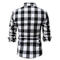 Pikkukuva 5 / 5: Pitkähihaiset miesten paidat, ruutupaidat (2XL Vihreä)