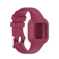 Pikkukuva 1 / 5: Garmin Vivofit JR3:lle silikoninen puhdasvärinen ranneke (viininpunainen)