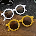 Miniatyrbillede 4 af 5: Korea Unisex Candy Farver Solbriller Søde Børnemode Søde Anti-uv Briller (sort)