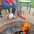 Miniatyrbild 4 av 5: Ölburkshållare för Grill - Bärbar BBQ Kycklingställ, C