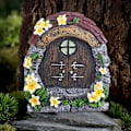 Miniatyrbillede 5 af 5: (Fliser) Feernes Have Dør Miniature Dør til Træer Hus Acce