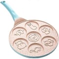 Miniatyrbillede 1 af 5: Dyrepandekagepander 7 Unikke Søde Dyreforme Non-Stick Bagepander (Blå)