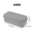 Miniatyrbild 3 av 5: Bärbar Klockförvaringslåda Displayhållare Klockresefodral 3 Fack Klockdisplay Presentförpackning Ficka Smycken Armband Box Svart (Svart)
