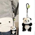 Pikkukuva 2 / 5: Suloinen Panda-avainketju, tukeva PP-puuvillainen sarjakuva-riipus reppuun tai käsilaukkuun, arkikäyttöön (Hua Hua)
