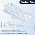 Miniatyrbilde 2 av 5: (Transparent) 6 stk PVC dørstopper, høydejusterbar gulvdørstopper og stabelbar for bruk,