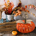 Pikkukuva 3 / 5: Mikibo Halloween-kurpitsakoristeet - Kiitospäivän pöytäkoristeet