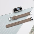 Pikkukuva 5 / 5: Fitbit Luxe -nahkainen ranneke S (harmaa)
