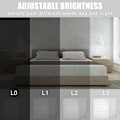 Miniatyrbilde 4 av 5: Digital vekkerklokke i tre med LED-lys, multifunksjonell, moderne kube
